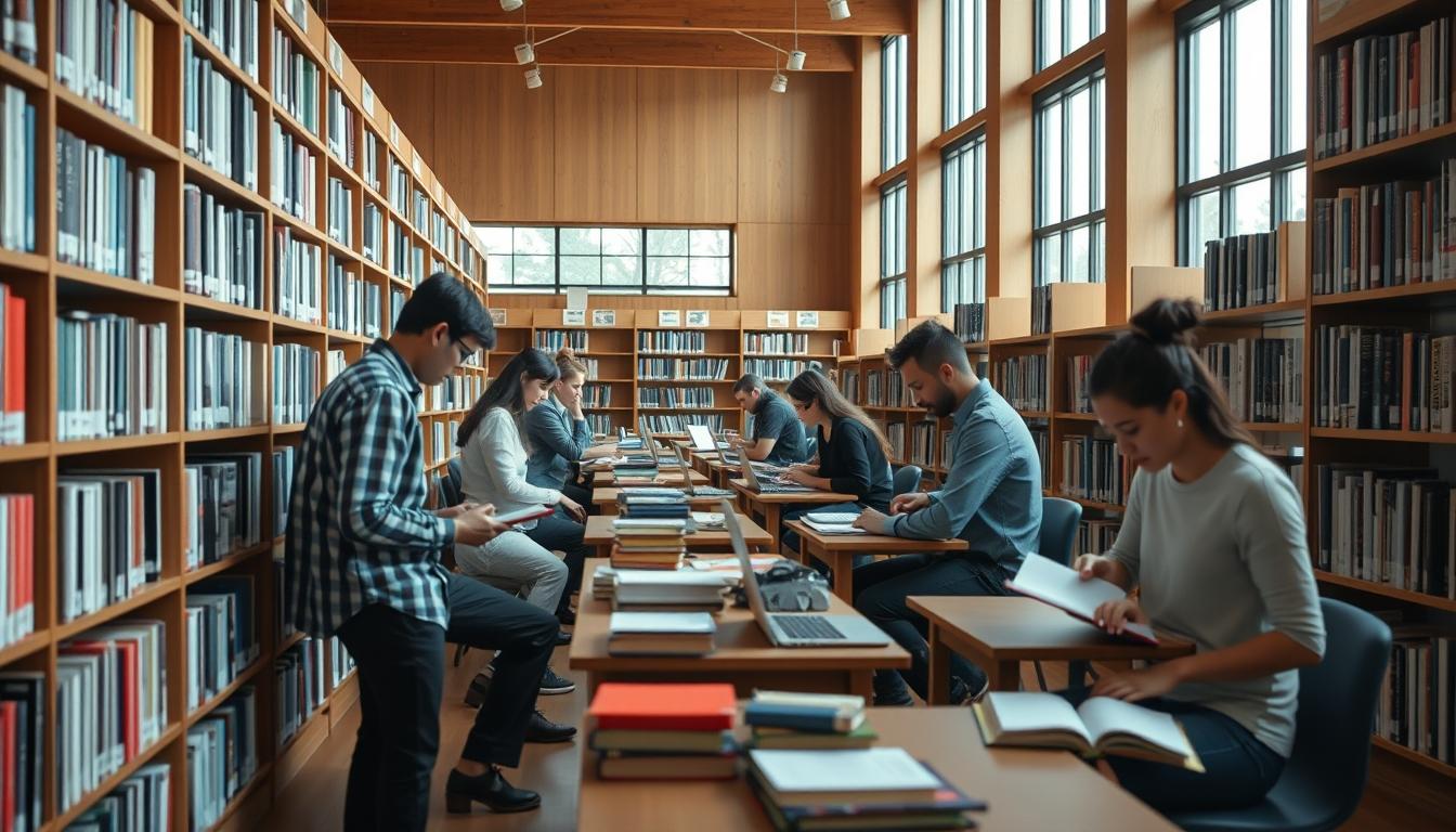 Modern university campus for students